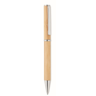 Stylo en bambou avec détails en métal