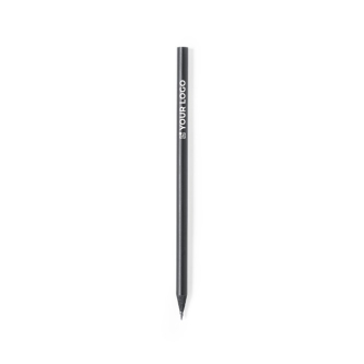 Crayon de bois noir avec zone d'impression