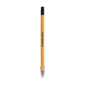 Crayon infini en bambou avec gomme avec zone d'impression