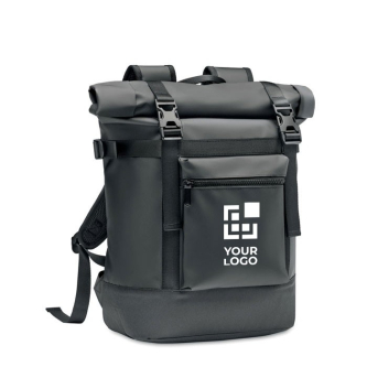 Sac à dos en toile avec fermeture à enroulement et rembourrage