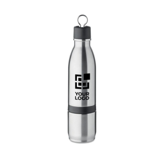 Gourde thermos en inox avec gobelet et couvercle rabattable 500ml