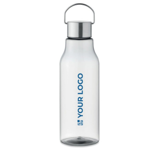 Gourde avec logo en tritan avec couvercle et poignée en acier 800ml