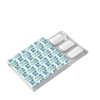 Chewing-gum à la menthe sans sucre en boîte de 6 unités