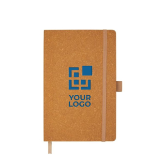 Carnet en cuir recyclé avec porte-stylo A5 pages lignées