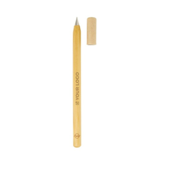 Stylo en bambou avec capuchon et écriture infinie