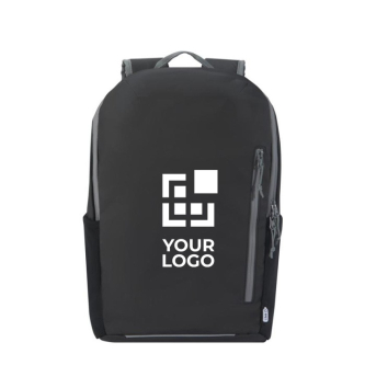 Sac à dos recyclé imperméable avec dos rembourré pour PC 15”