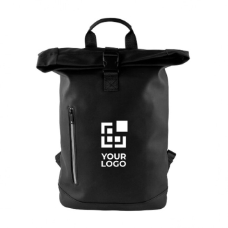Sac à dos PC roll-top avec fermeture éclair réfléchissante