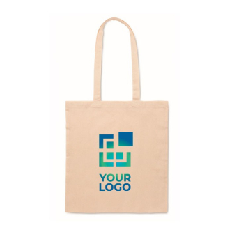 Tote bag en polycoton avec longues anses 130 g/m²