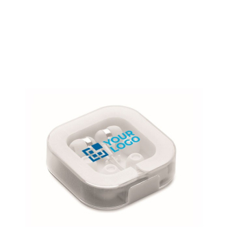 Écouteurs à réduction de bruit dans boîtier support mobile