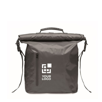 Sac à dos roll top étanche 30L en polyester avec zip frontal
