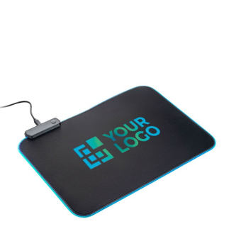 Tapis de souris de jeu antidérapant avec modes d'éclairage
