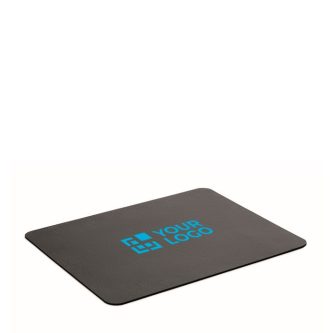 Tapis de souris rectangulaire noir en matériau recyclé