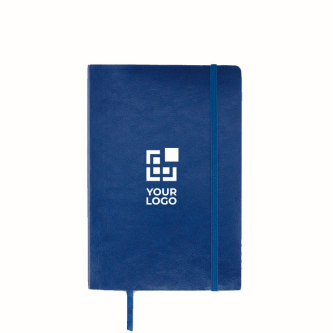 Carnet A5 en PU recyclé avec ruban marque-page et pochette