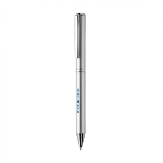 Stylo élégant en aluminium recyclé à mine bleue Dokumental®
