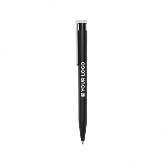 Stylo en plastique recyclé de divers coloris à encre noire