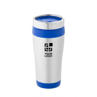 Gobelet isolant en inox recyclé avec couvercle à vis 410ml