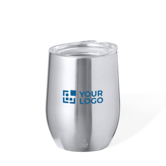Gobelet double paroi en inox recyclé avec doseur 340ml