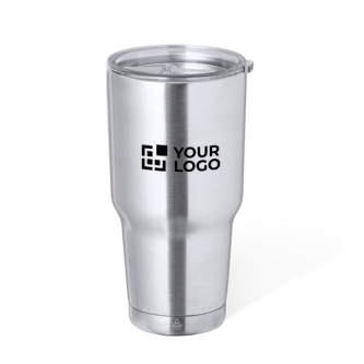 Gobelet double paroi en inox recyclé avec doseur 800ml