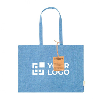 Sac en 100% coton recyclé à longues anses 220g/m²