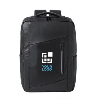 Sac à dos pour PC 15" en similicuir avec fixation valise