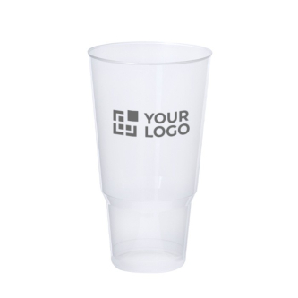 Gobelet réutilisable en plastique translucide 1,2L