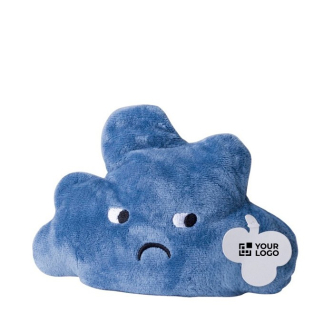 Peluche réversible en forme de nuage avec deux humeurs