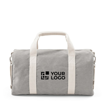 Sac de sport en coton recyclé à bandoulière