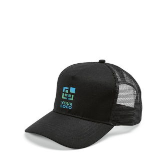 Casquette 5 panneaux en coton recyclé, filet arrière 220g/m² vue principale
