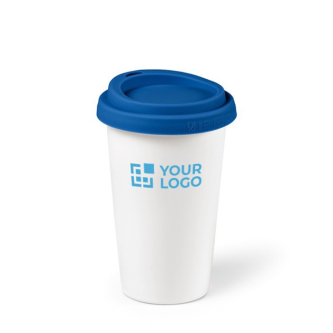 Mug isotherme en céramique à emporter avec couvercle 290 ml