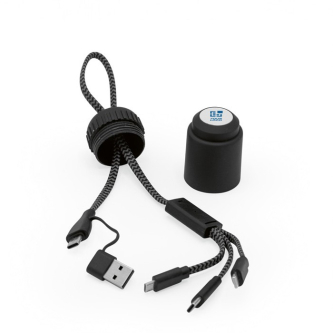 Câble de charge 5-en-1 en matériaux recyclés avec étui