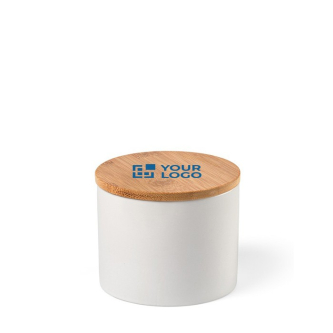 Contenant alimentaire en céramique à couvercle bambou 440 ml