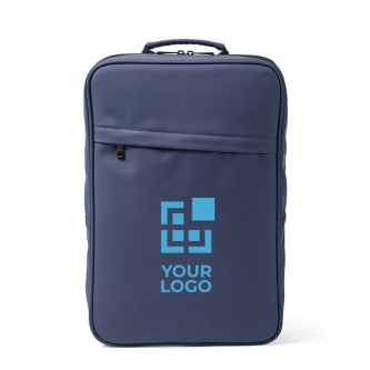 Sac à dos pour PC 15,6" en cuir synthétique à dos rembourré