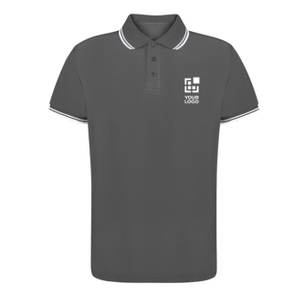 Polo respirant polyester col et détails manches 180 g/m²