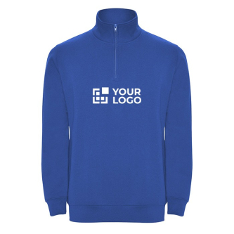 Sweat-shirt en coton et polyester avec fermeture éclair 280 g/m² Roly