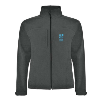 Veste softshell en polyester 3 couches unisexe 300 g/m² Roly avec zone d'impression