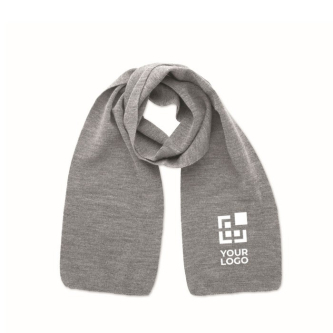 Écharpe extensible en polyester recyclé, couleurs classiques