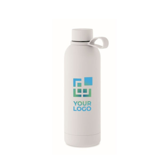 Gourde isotherme en acier inoxydable recyclé et caoutchouc, 500ml
