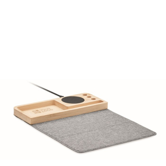 Organiseur de bureau avec tapis de souris et chargeur