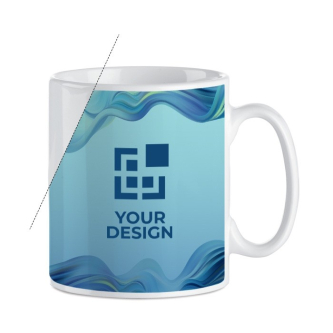 Tasse en céramique blanche spéciale pour sublimation de 300 ml