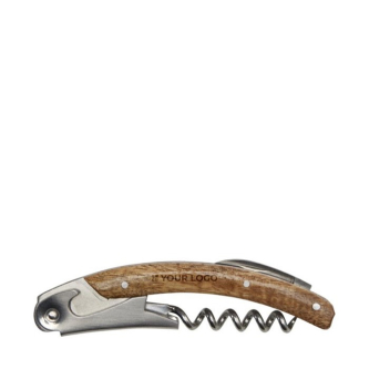 Ensemble porte-bouteille en bois d’acacia et limonadier