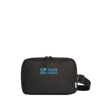 Trousse de toilette en polyester recyclé avec compartiment principal