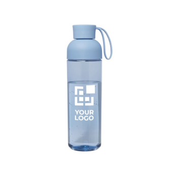 Bouteille en plastique recyclé avec poignée en silicone 600 ml