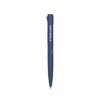 Stylo en aluminium et plastique recyclé avec clip encre noire