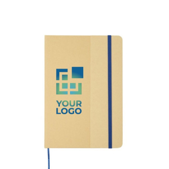 Carnet à couverture en carton recyclé et élastique A5 feuilles lignées