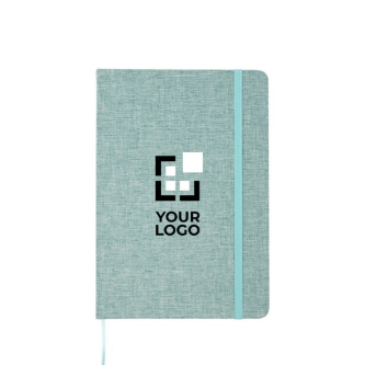 Carnet à couverture rigide en coton recyclé A5 feuilles lignées