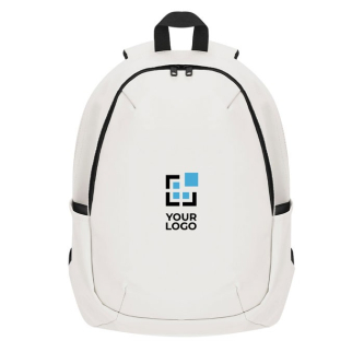 Sac à dos ordinateur portable 15” en PU doux fermeture invisible vue principale