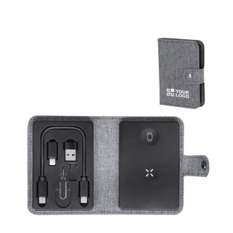 Étui avec base de charge sans fil et outils pour téléphone portable