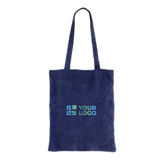 Sac en velours de polyester avec longues anses 240 g/m2