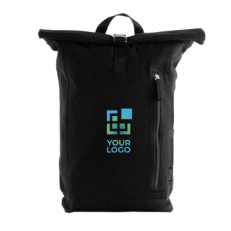 Sac à dos roll-top pour ordinateur en coton recyclé 15''