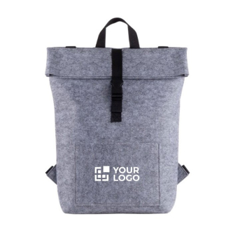 Sac à dos en feutre RPET avec poche intérieure pour ordinateur 15,6''